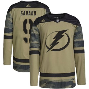 Men's Tampa Bay Lightning Denis Savard Adidas Authentic Military Appreciation Practice Jersey - Camo
