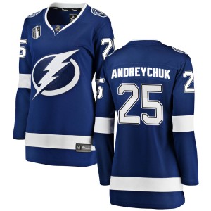 Women's Tampa Bay Lightning Dave Andreychuk Fanatics Branded Breakaway Home 2022 Stanley Cup Final Jersey - Blue