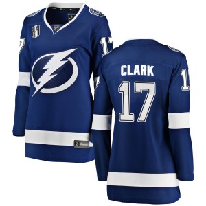 Women's Tampa Bay Lightning Wendel Clark Fanatics Branded Breakaway Home 2022 Stanley Cup Final Jersey - Blue