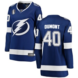 Women's Tampa Bay Lightning Gabriel Dumont Fanatics Branded Breakaway Home 2022 Stanley Cup Final Jersey - Blue