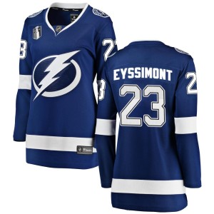 Women's Tampa Bay Lightning Michael Eyssimont Fanatics Branded Breakaway Home 2022 Stanley Cup Final Jersey - Blue