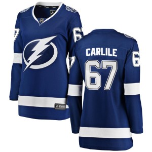 Women's Tampa Bay Lightning Declan Carlile Fanatics Branded Breakaway Home Jersey - Blue