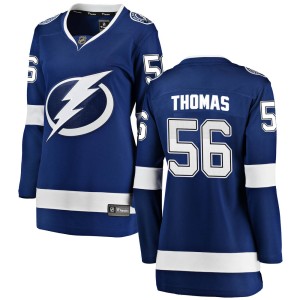 Women's Tampa Bay Lightning Ben Thomas Fanatics Branded Breakaway Home Jersey - Blue