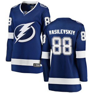 Women's Tampa Bay Lightning Andrei Vasilevskiy Fanatics Branded Breakaway Home Jersey - Blue
