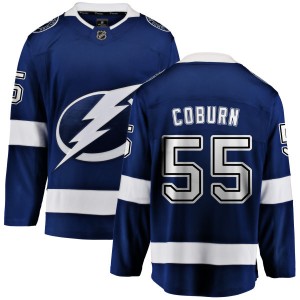 Youth Tampa Bay Lightning Braydon Coburn Fanatics Branded Home Breakaway Jersey - Blue