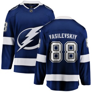 Youth Tampa Bay Lightning Andrei Vasilevskiy Fanatics Branded Home Breakaway Jersey - Blue