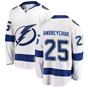 Men's Tampa Bay Lightning Dave Andreychuk Fanatics Branded Breakaway Away Jersey - White