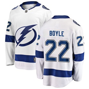 Men's Tampa Bay Lightning Dan Boyle Fanatics Branded Breakaway Away Jersey - White