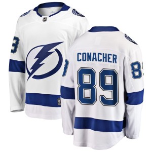 Men's Tampa Bay Lightning Cory Conacher Fanatics Branded Breakaway Away Jersey - White