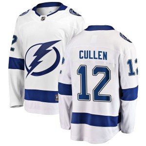 Men's Tampa Bay Lightning John Cullen Fanatics Branded Breakaway Away Jersey - White