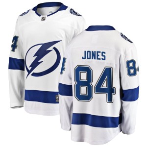 Men's Tampa Bay Lightning Ryan Jones Fanatics Branded Breakaway Away Jersey - White