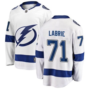Men's Tampa Bay Lightning Pierre-Cedric Labrie Fanatics Branded Breakaway Away Jersey - White