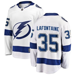 Men's Tampa Bay Lightning Jack LaFontaine Fanatics Branded Breakaway Away Jersey - White