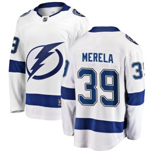 Men's Tampa Bay Lightning Waltteri Merela Fanatics Branded Breakaway Away Jersey - White