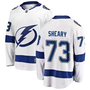 Men's Tampa Bay Lightning Conor Sheary Fanatics Branded Breakaway Away Jersey - White