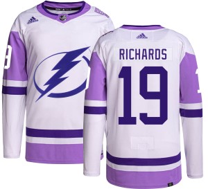 Men's Tampa Bay Lightning Brad Richards Adidas Authentic Hockey Fights Cancer Jersey -
