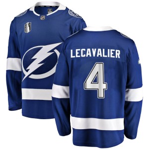 Youth Tampa Bay Lightning Vincent Lecavalier Fanatics Branded Breakaway Home 2022 Stanley Cup Final Jersey - Blue