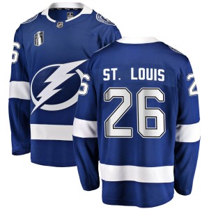 Youth Tampa Bay Lightning Martin St. Louis Fanatics Branded Breakaway Home 2022 Stanley Cup Final Jersey - Blue
