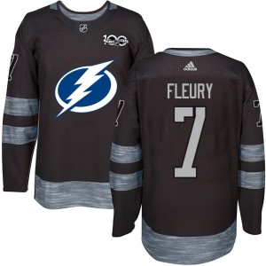 Youth Tampa Bay Lightning Haydn Fleury Authentic 1917-2017 100th Anniversary Jersey - Black