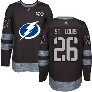 Youth Tampa Bay Lightning Martin St. Louis Authentic 1917-2017 100th Anniversary Jersey - Black