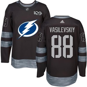 Youth Tampa Bay Lightning Andrei Vasilevskiy Authentic 1917-2017 100th Anniversary Jersey - Black