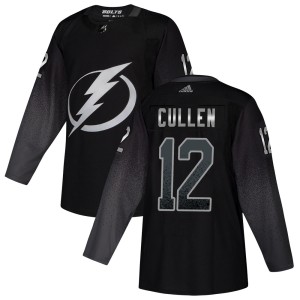 Youth Tampa Bay Lightning John Cullen Adidas Authentic Alternate Jersey - Black