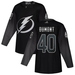 Youth Tampa Bay Lightning Gabriel Dumont Adidas Authentic Alternate Jersey - Black