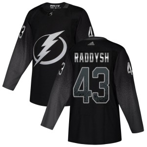 Youth Tampa Bay Lightning Darren Raddysh Adidas Authentic Alternate Jersey - Black