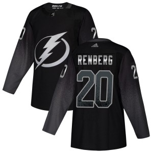 Youth Tampa Bay Lightning Mikael Renberg Adidas Authentic Alternate Jersey - Black