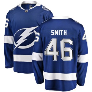 Men's Tampa Bay Lightning Gemel Smith Fanatics Branded Breakaway Home Jersey - Blue