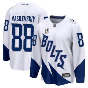 Men's Tampa Bay Lightning Andrei Vasilevskiy Fanatics Branded 2022 Stadium Series Breakaway 2022 Stanley Cup Final Jersey - Whit
