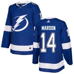Men's Tampa Bay Lightning Pat Maroon Adidas Authentic Home Jersey - Blue