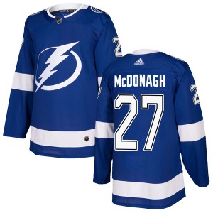 Men's Tampa Bay Lightning Ryan McDonagh Adidas Authentic Home Jersey - Blue