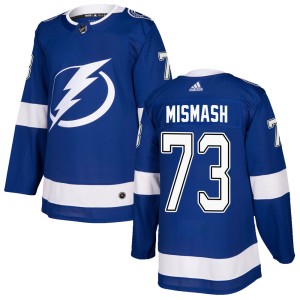 Men's Tampa Bay Lightning Grant Mismash Adidas Authentic Home Jersey - Blue