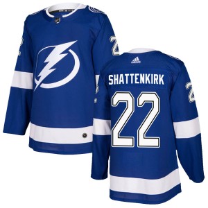 Men's Tampa Bay Lightning Kevin Shattenkirk Adidas Authentic Home Jersey - Blue
