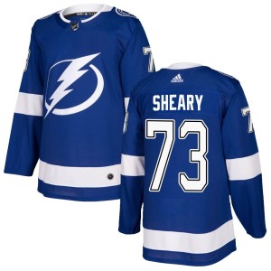 Men's Tampa Bay Lightning Conor Sheary Adidas Authentic Home Jersey - Blue