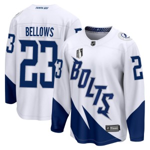 Youth Tampa Bay Lightning Brian Bellows Fanatics Branded 2022 Stadium Series Breakaway 2022 Stanley Cup Final Jersey - White