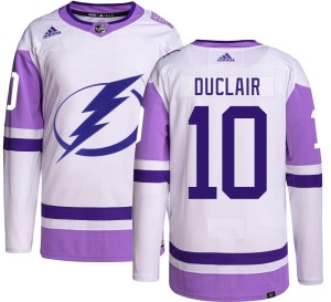 Youth Tampa Bay Lightning Anthony Duclair Adidas Authentic Hockey Fights Cancer Jersey -