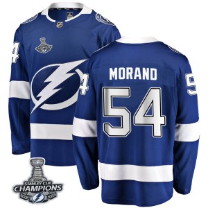 Youth Tampa Bay Lightning Antoine Morand Fanatics Branded Breakaway Home 2020 Stanley Cup Champions Jersey - Blue
