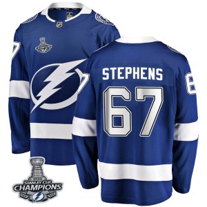 Youth Tampa Bay Lightning Mitchell Stephens Fanatics Branded Breakaway Home 2020 Stanley Cup Champions Jersey - Blue