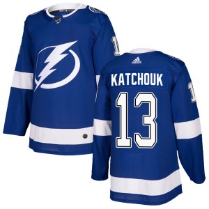 Youth Tampa Bay Lightning Boris Katchouk Adidas Authentic Home Jersey - Blue