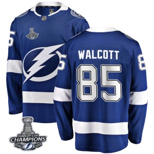 Men's Tampa Bay Lightning Daniel Walcott Fanatics Branded Breakaway Home 2020 Stanley Cup Champions Jersey - Blue
