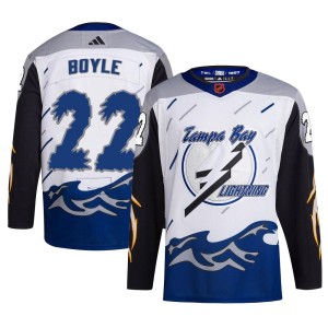 Youth Tampa Bay Lightning Dan Boyle Adidas Authentic Reverse Retro 2.0 Jersey - White