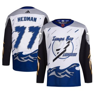 Youth Tampa Bay Lightning Victor Hedman Adidas Authentic Reverse Retro 2.0 Jersey - White