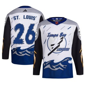 Youth Tampa Bay Lightning Martin St. Louis Adidas Authentic Reverse Retro 2.0 Jersey - White