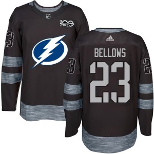 Men's Tampa Bay Lightning Brian Bellows Authentic 1917-2017 100th Anniversary Jersey - Black
