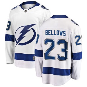 Youth Tampa Bay Lightning Brian Bellows Fanatics Branded Breakaway Away Jersey - White