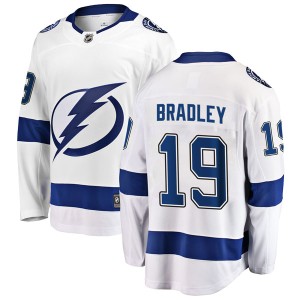 Youth Tampa Bay Lightning Brian Bradley Fanatics Branded Breakaway Away Jersey - White
