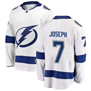 Youth Tampa Bay Lightning Mathieu Joseph Fanatics Branded Breakaway Away Jersey - White