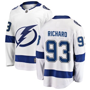Youth Tampa Bay Lightning Anthony Richard Fanatics Branded Breakaway Away Jersey - White